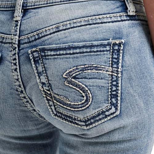 -43% off,Unleash Your Style with Silver Jeans Co. Women’s Suki Mid Rise Slim Bootcut Jeans**