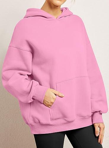 -31% off,Look Chic and Stay Comfy with Chaos World Women’s Long Sleeve Oversized Pullover Solid Color Y2K Hoodie Fall Winter Sweatshirt with Pocket