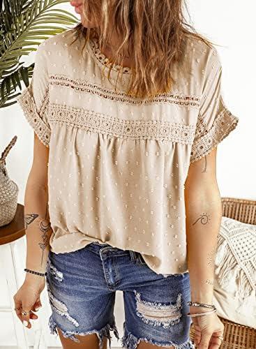 -44% off,Elevate Your Summer Style with the Dokotoo Womens Lace Crochet Chiffon Blouse